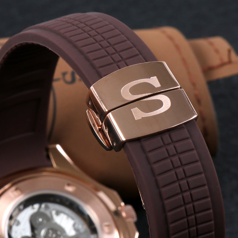 Custom Brown Naut Automatic Mod Watch