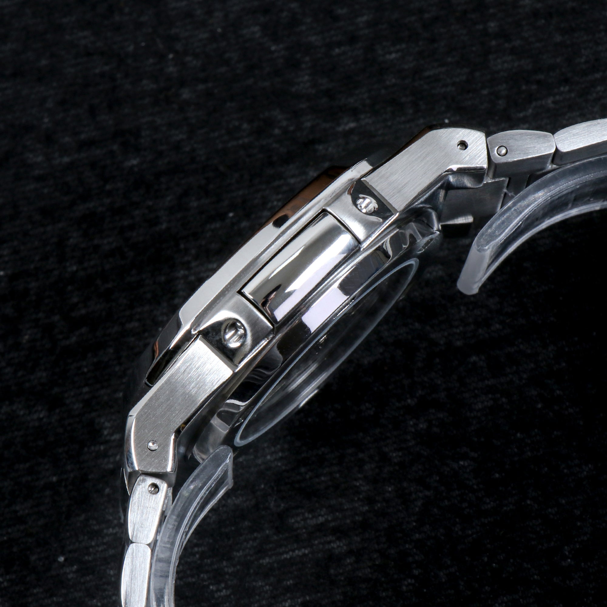 Custom Blue Naut Open Heart Automatic Mod Watch