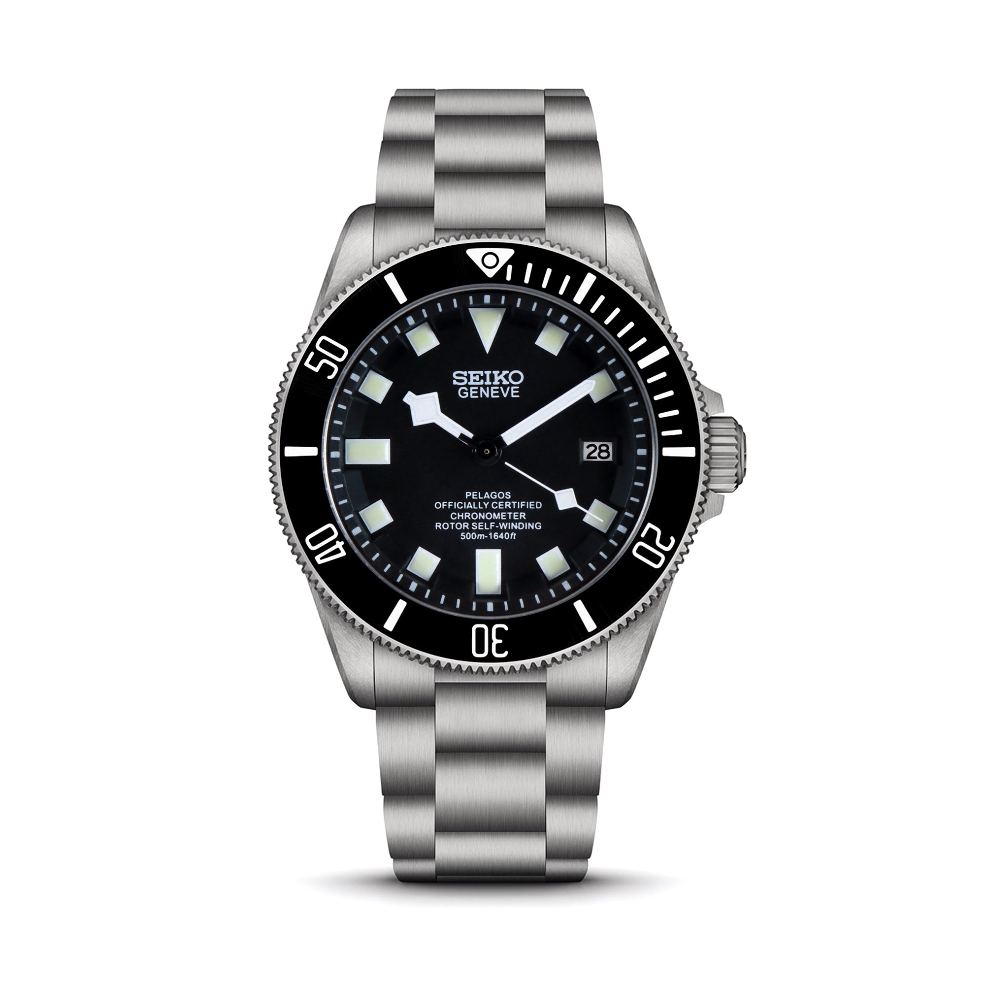 Custom Black Tud Automatic Mod Watch