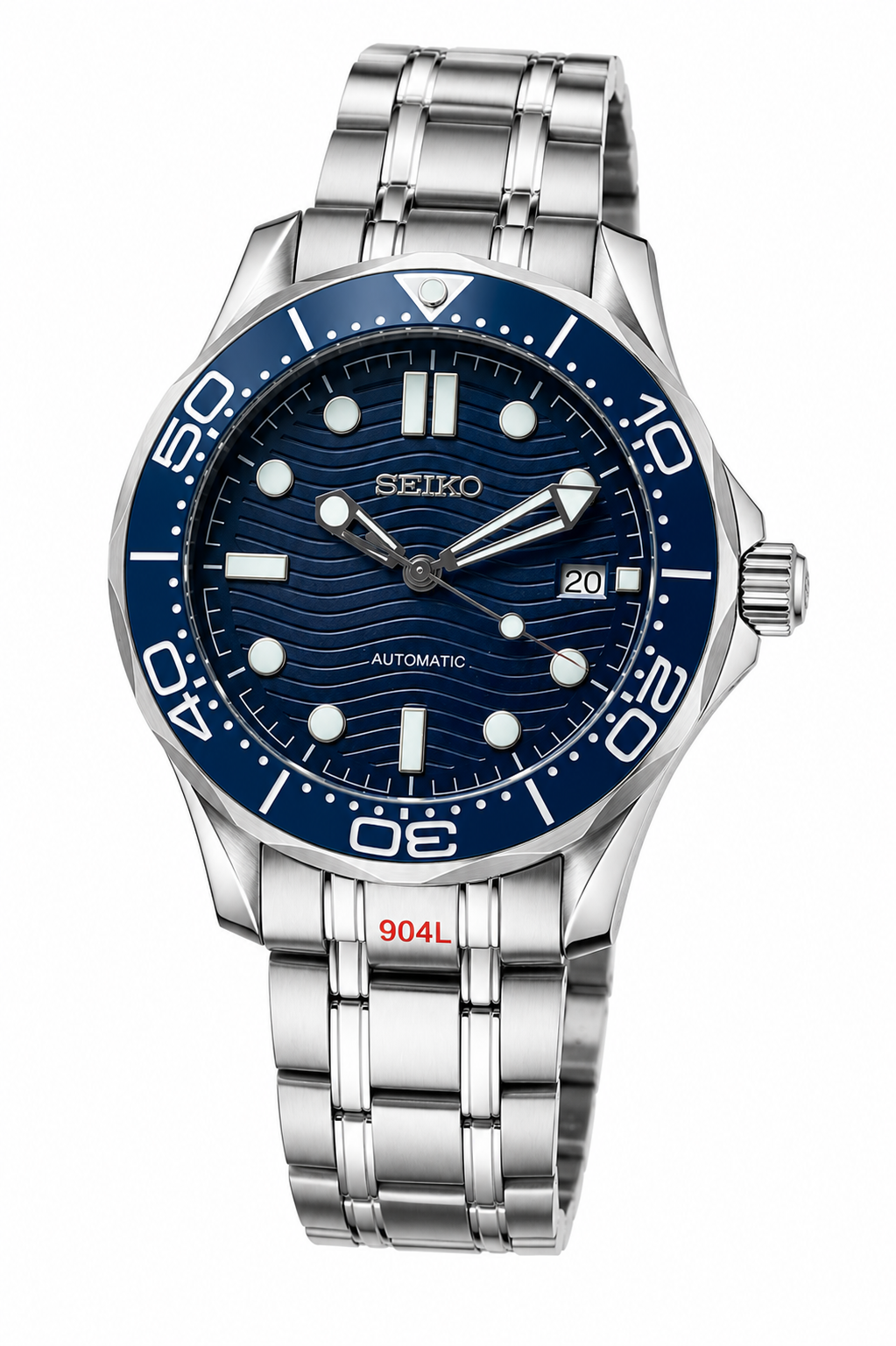 Custom Seiko Blue Sea Racing Automatic Mod Watch