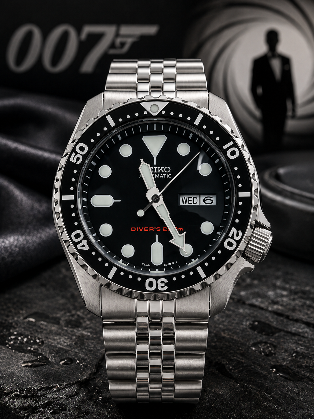 Custom Seiko JB Day Date Display Racing Automatic Mod Watch
