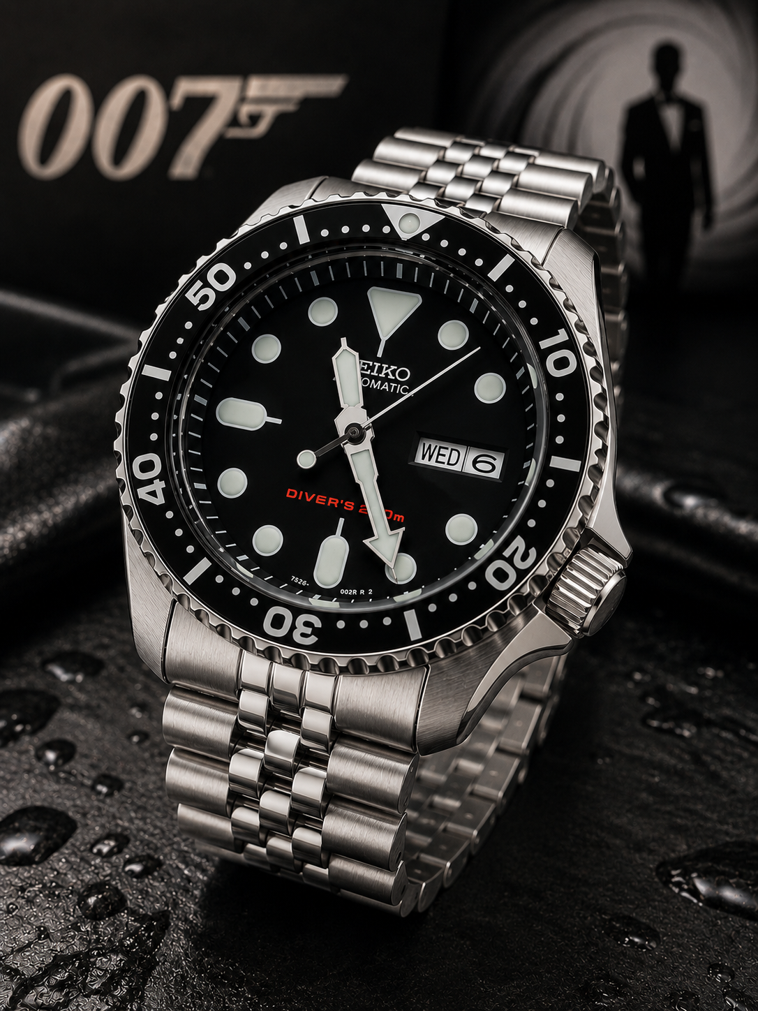 Custom Seiko JB Day Date Display Racing Automatic Mod Watch