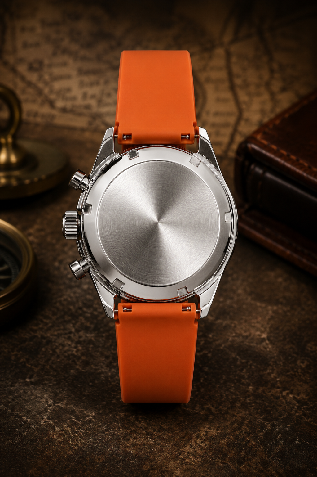 Custom Seiko Orange Racing Chronograph Mod Watch