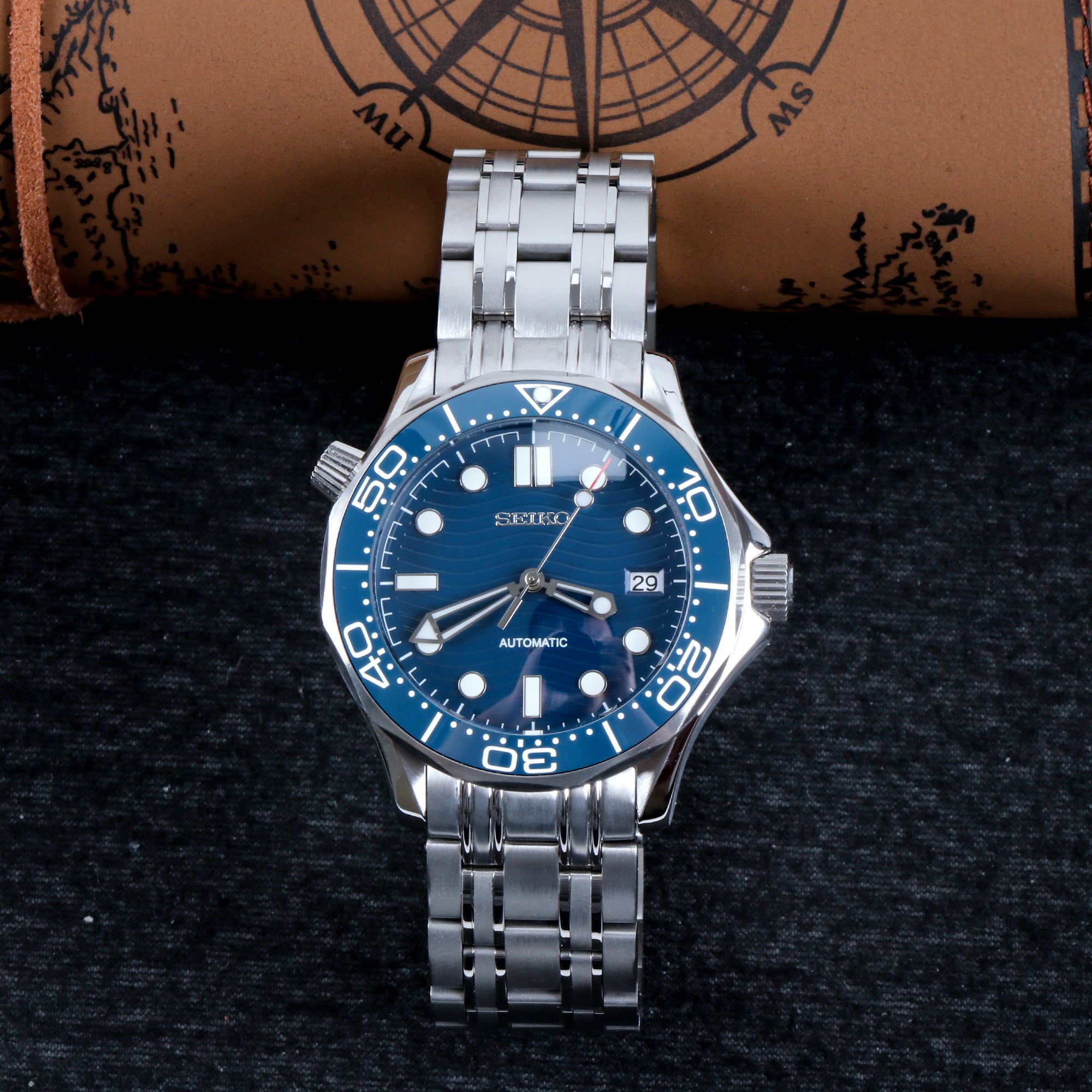 Custom Blue Sea Automatic Mod Watch