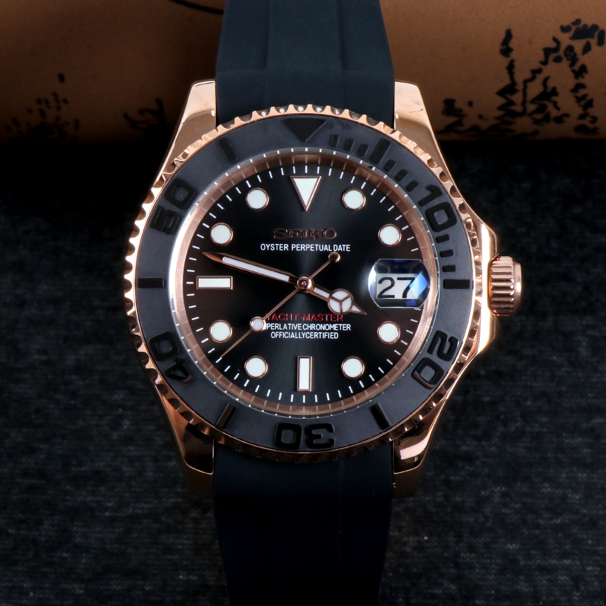 Custom Black Yacht Automatic Mod Watch