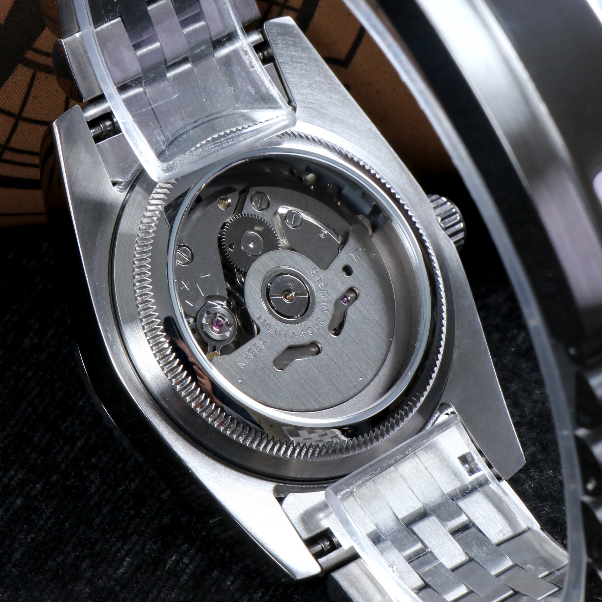 Custom Green Roman Automatic Mod Watch