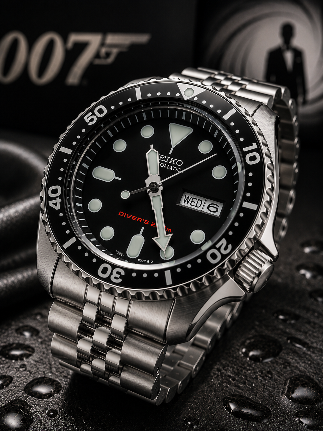 Custom Seiko JB Day Date Display Racing Automatic Mod Watch