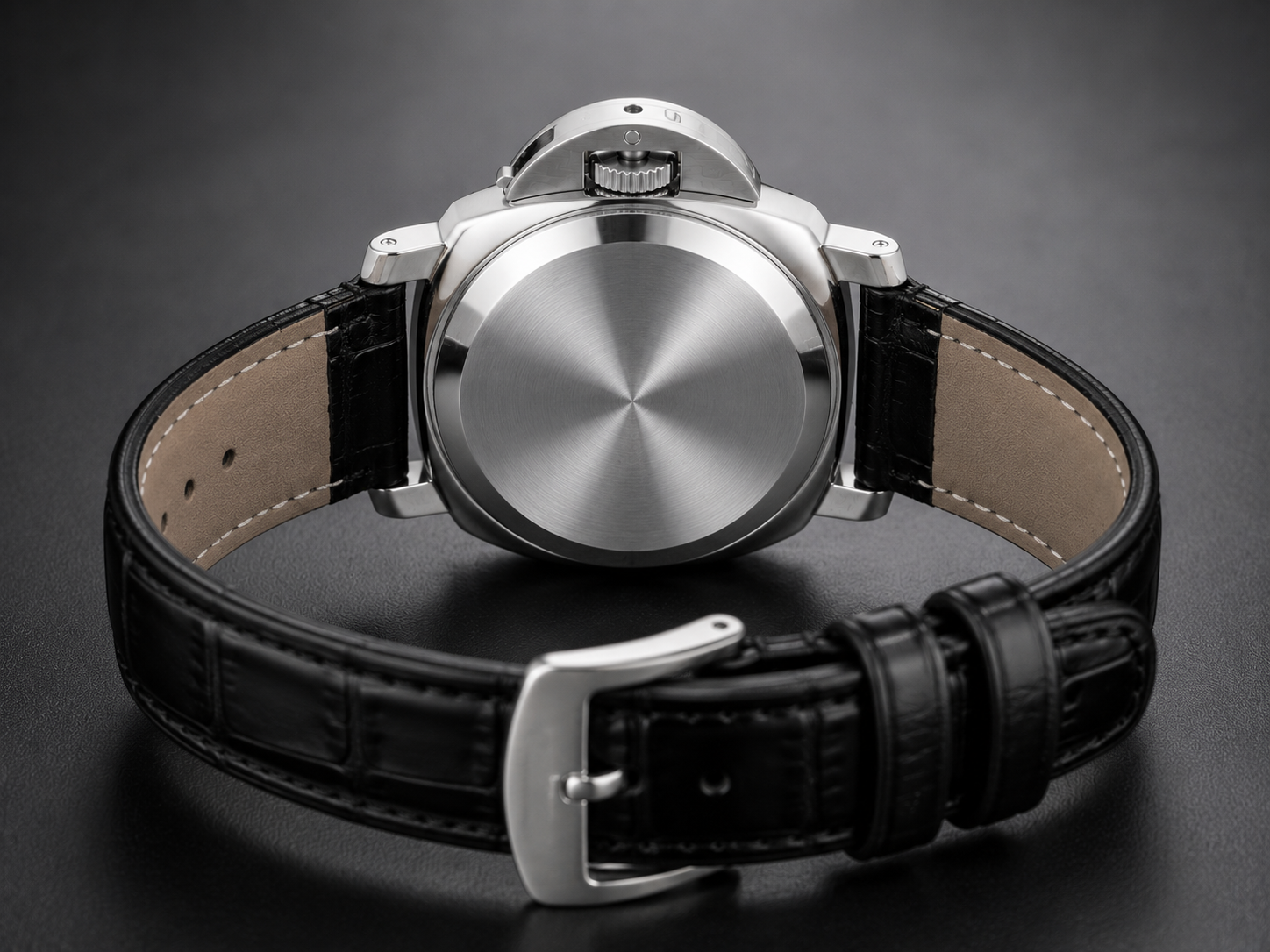Custom Seiko Black White Racing Automatic Mod Watch