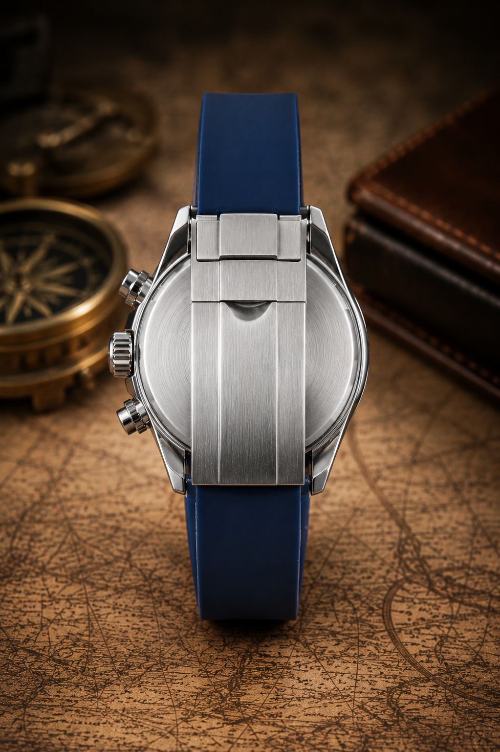 Custom Seiko Blue Racing Chronograph Mod Watch