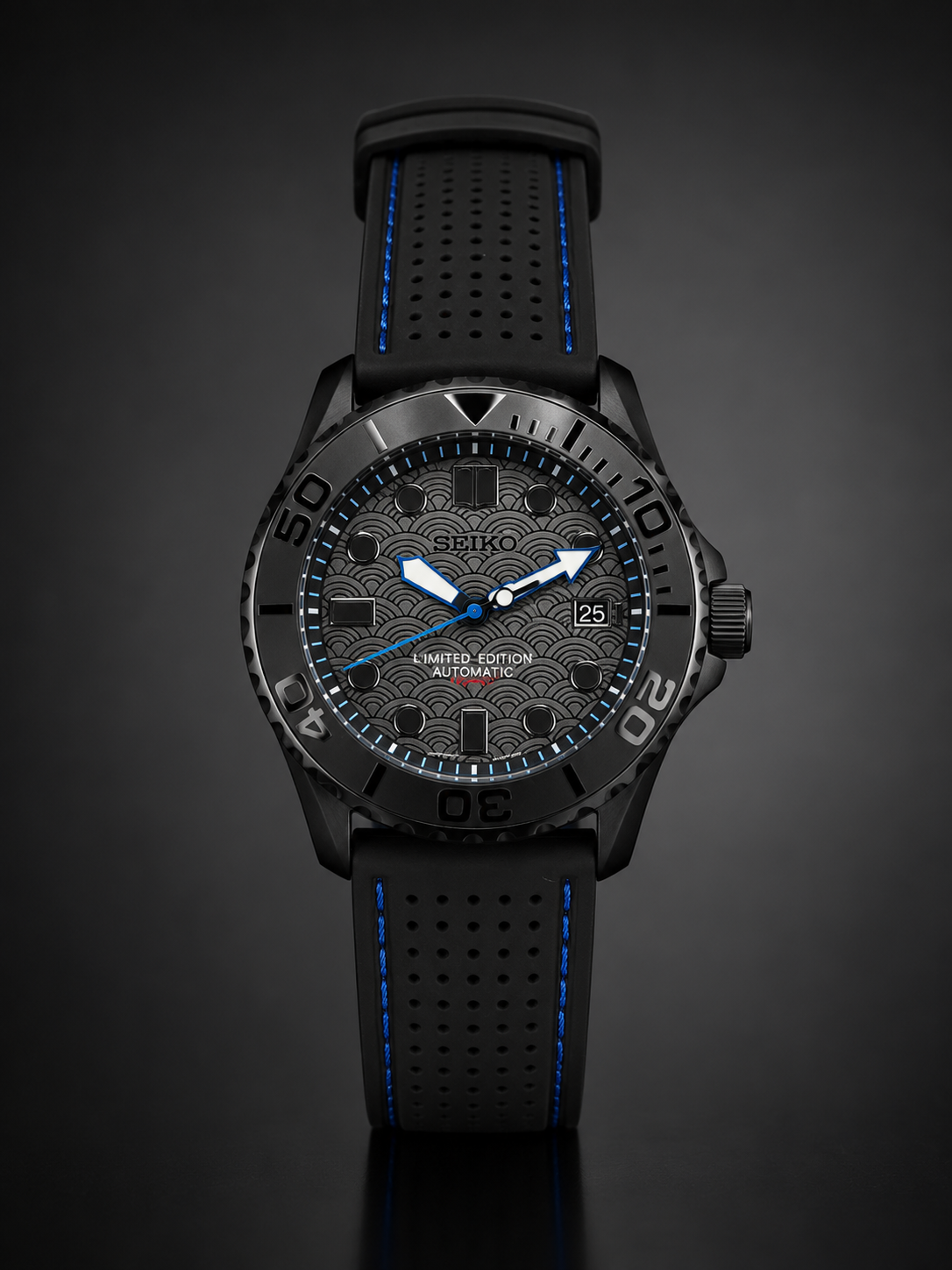 Custom Black Sea Automatic Samurai 007 Mod Watch