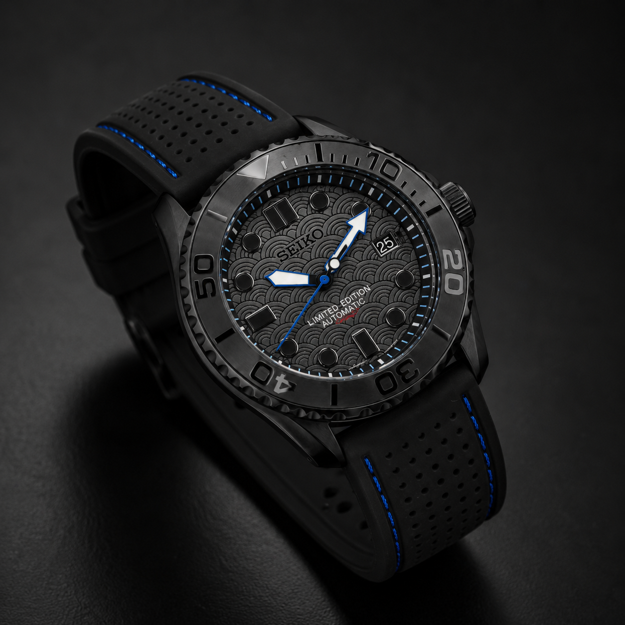 Custom Black Sea Automatic Samurai 007 Mod Watch
