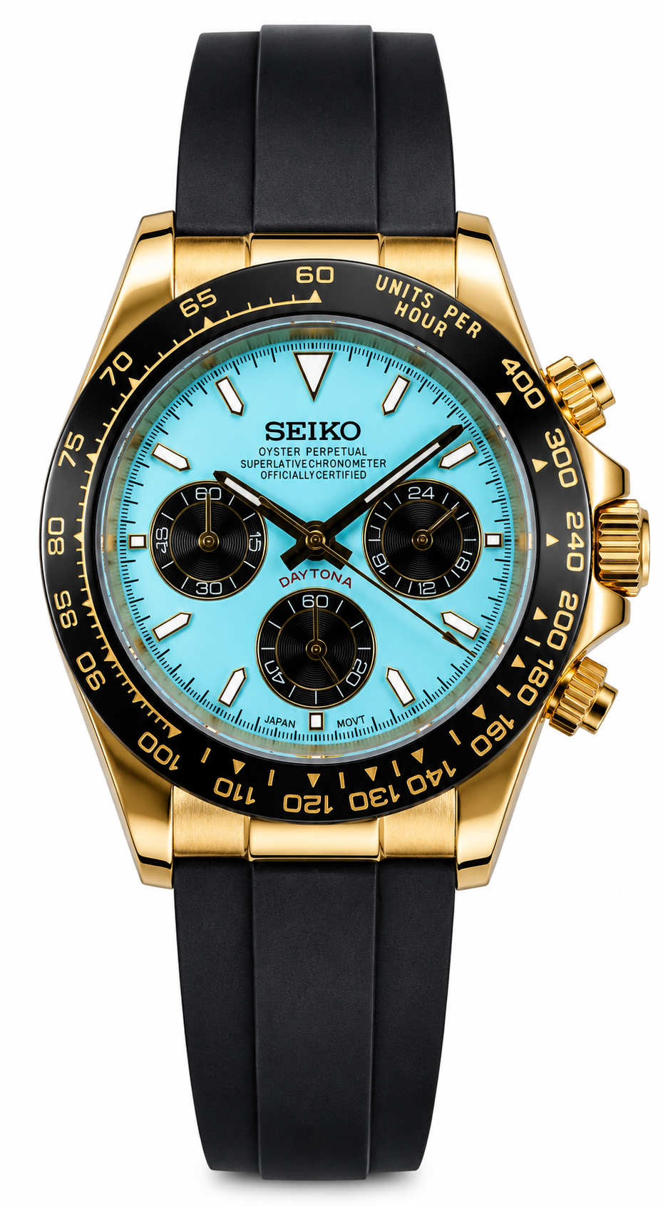 Custom Seiko Ice Racing Chronograph Mod Watch