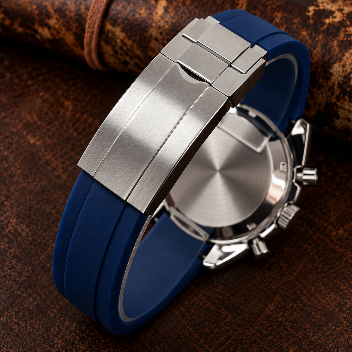 Custom Seiko Blue Racing Chronograph Mod Watch