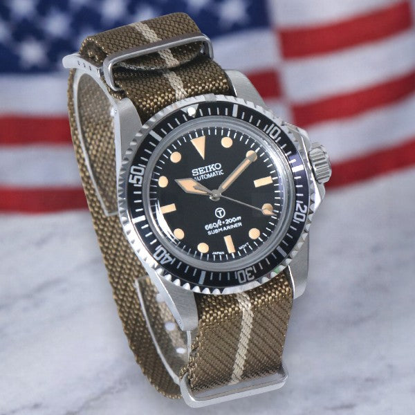 Custom Seiko Milsub Vintage Automatic Mod Watch